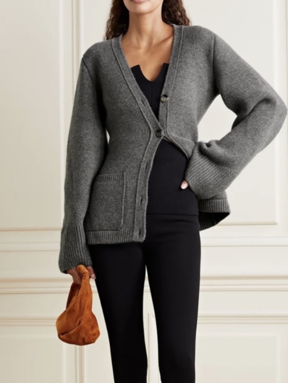 Khaite Grey Lucy Cardigan XS Good Condition - Picture 5 of 5